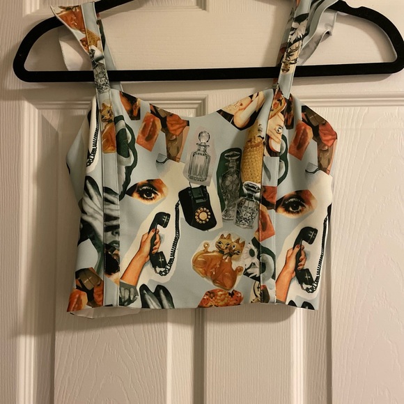 Sunday Best Graphic Crop Tank - Picture 1 of 3